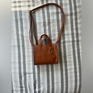 brown cross body purse